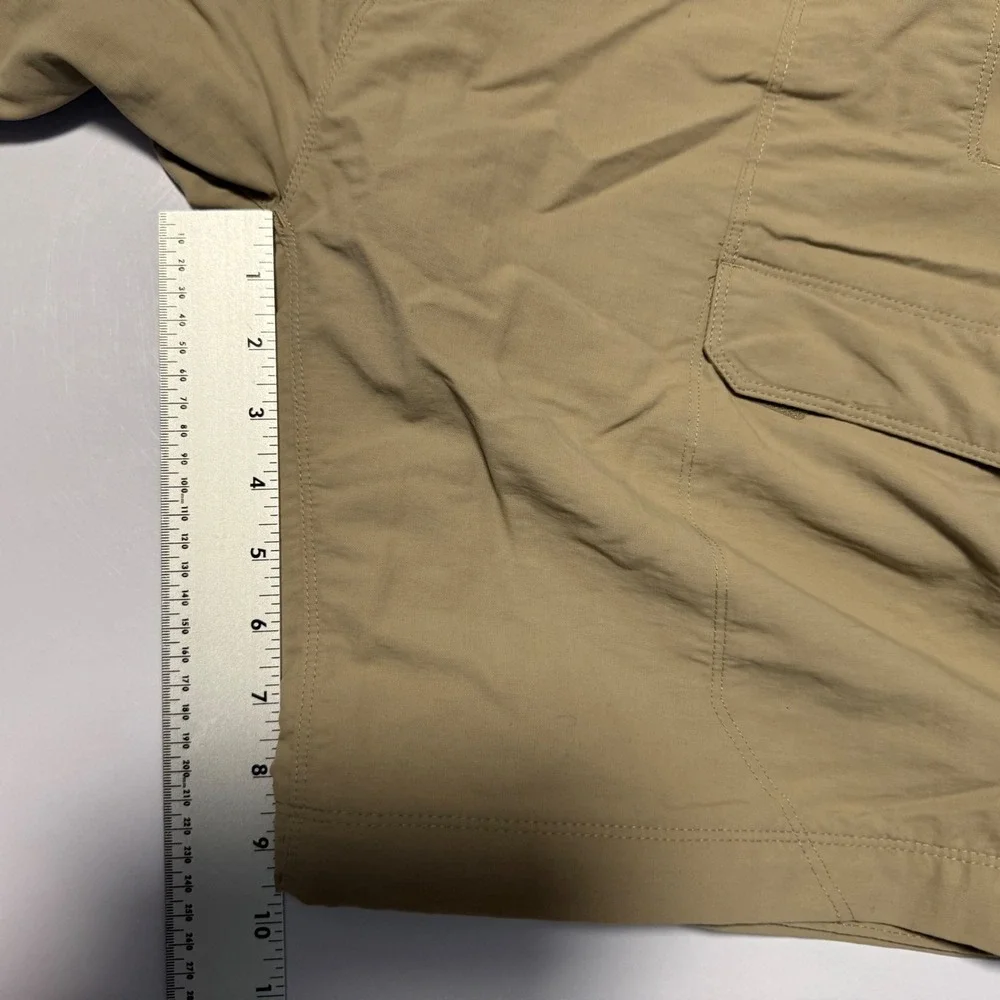 The North Face Mens Horizon Cargo Shorts Khaki‎ Tan Nylon Hiking Belted XXL